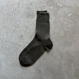 4-2010|Linen Ribbed Socks