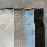 4-2010|Linen Ribbed Socks