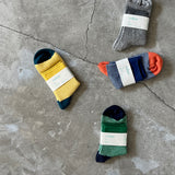 4-2003|Organic Cotton Waffle Pattern Ankle Socks