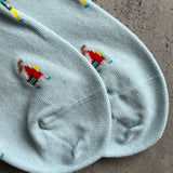 4-9001|Organic Cotton Walk Pattern Socks