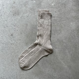 4-2011|Linen Cable Pattern Socks