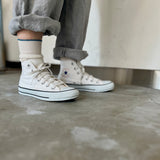 4-2010|Linen Ribbed Socks