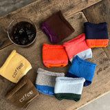 5-5005|アイスコーヒーのくつした ツートーン柄 Short ver.