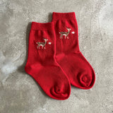 5-1500|Kids 鹿&鹿せんべいソックス