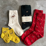 5-1500|Kids 鹿&鹿せんべいソックス