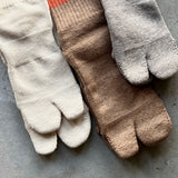 4-4008|Organic Cotton Yak Pile Soles Tabi Socks