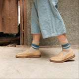 4-2018｜Organic Cotton Linen Pile Sole Line Socks