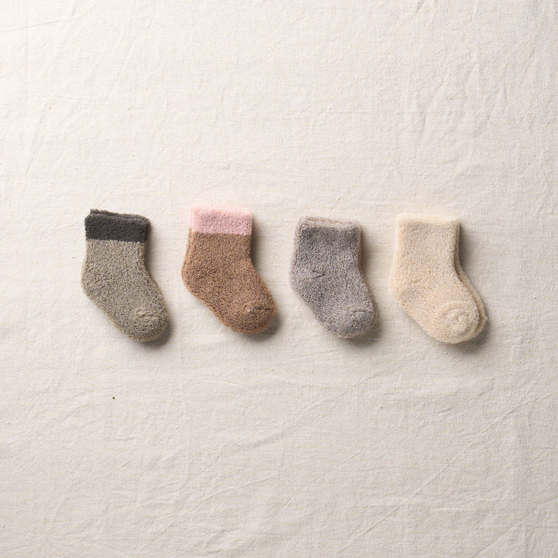 Organic Cotton Blended Yak Pile Socks For Baby｜7-6600