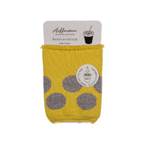 9-9009｜Organic cotton iced coffee socks, dot pattern