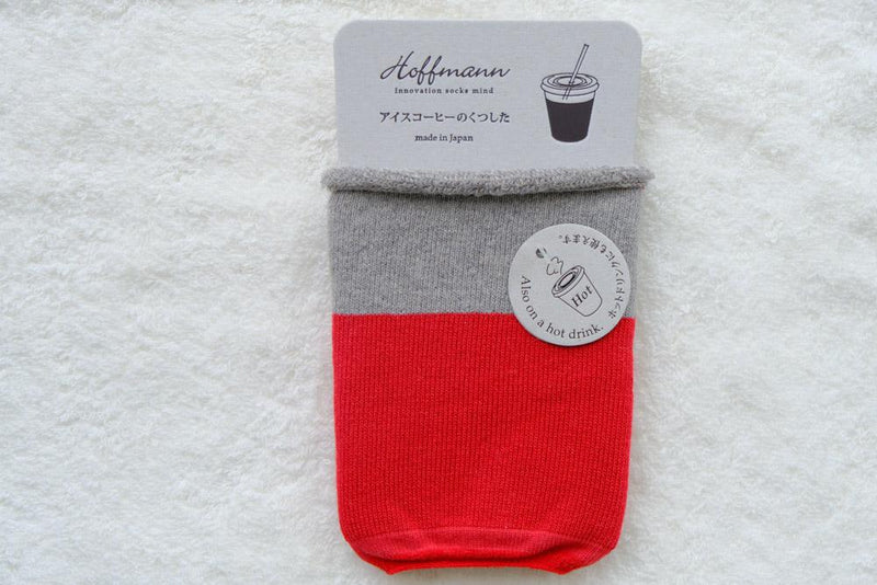 9-9008｜オーガニックコットン アイスコーヒーのくつした　切り替え