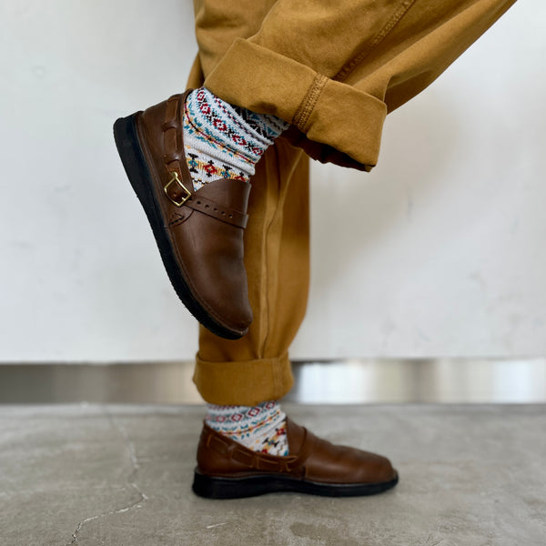 4-4022｜Wool Fair Isle Socks