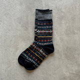 4-4022｜Wool Fair Isle Socks