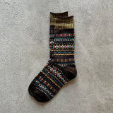 4-4022｜Wool Fair Isle Socks