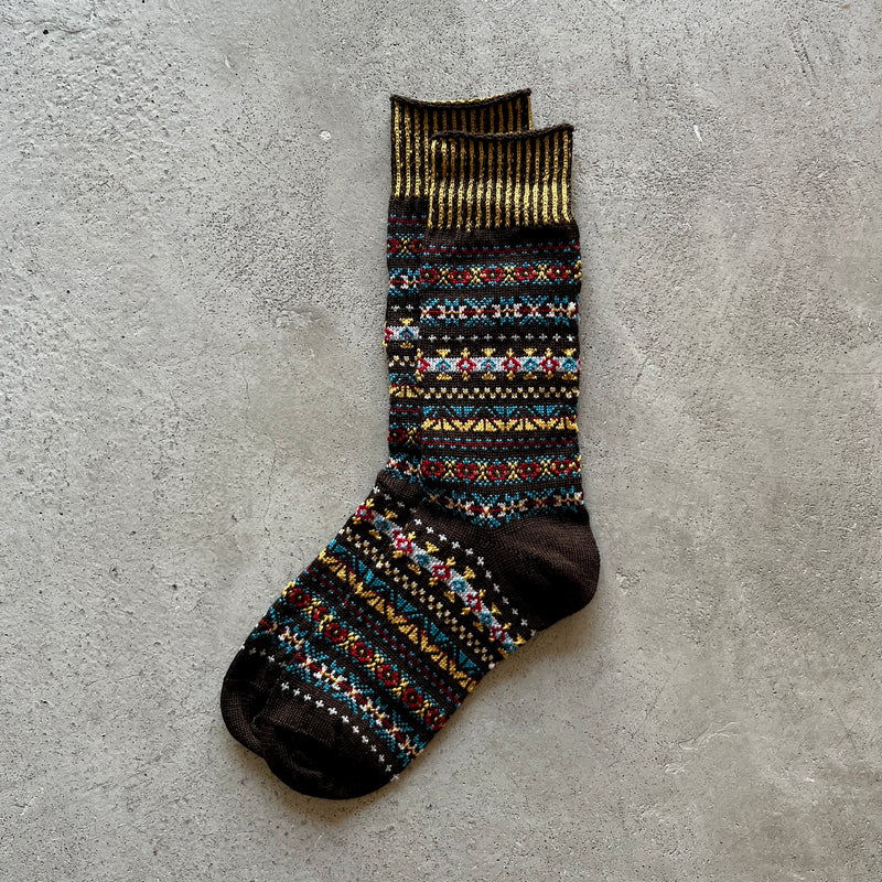 4-4022｜Wool Fair Isle Socks