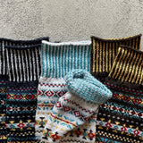 4-4022｜Wool Fair Isle Socks
