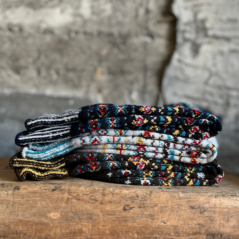 4-4022｜Wool Fair Isle Socks
