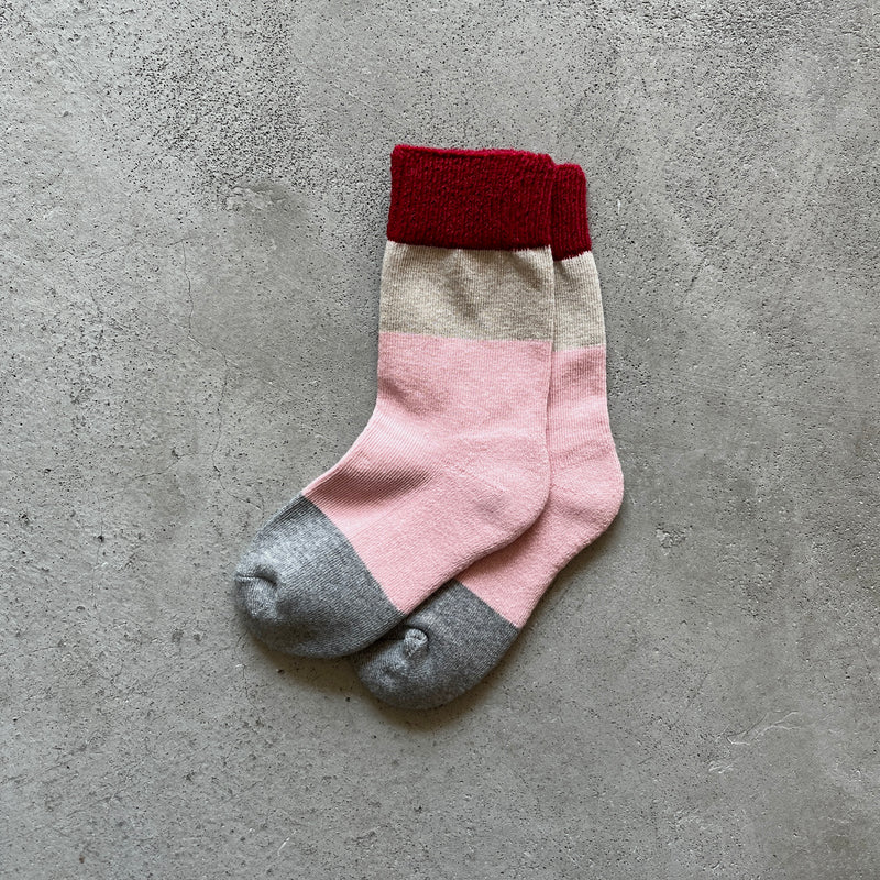4-8000｜Organic Cotton Pile Sole Socks For Kids