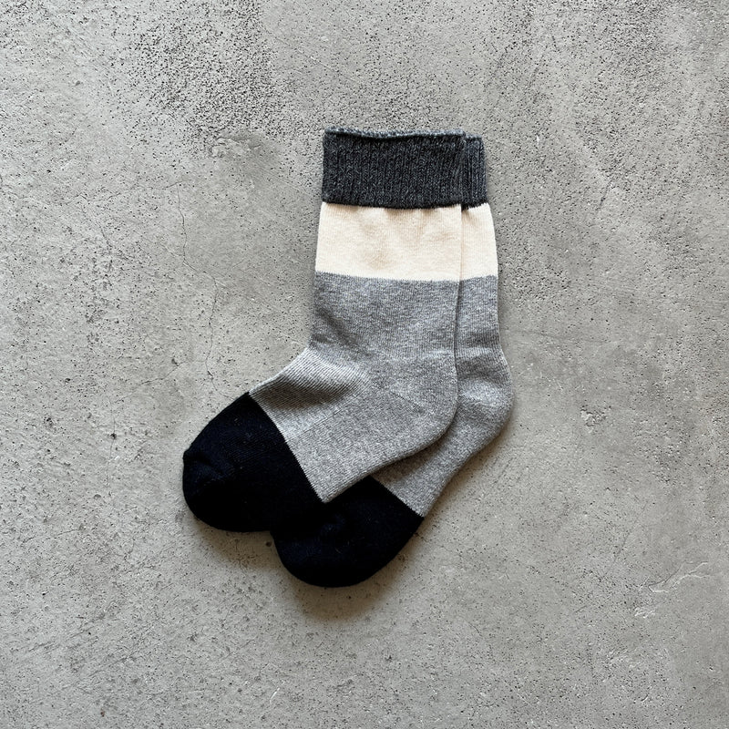 4-8000｜Organic Cotton Pile Sole Socks For Kids