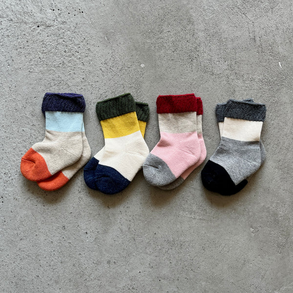 4-8500｜Organic Cotton Pile Sole Socks For Baby
