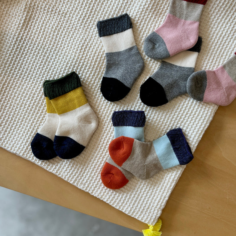 4-8500｜Organic Cotton Pile Sole Socks For Baby