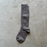 4-4020｜Wool Ribbed Knee Socks