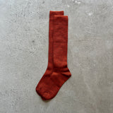 4-4020｜Wool Ribbed Knee Socks