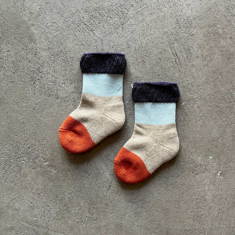 4-8500｜Organic Cotton Pile Sole Socks For Baby