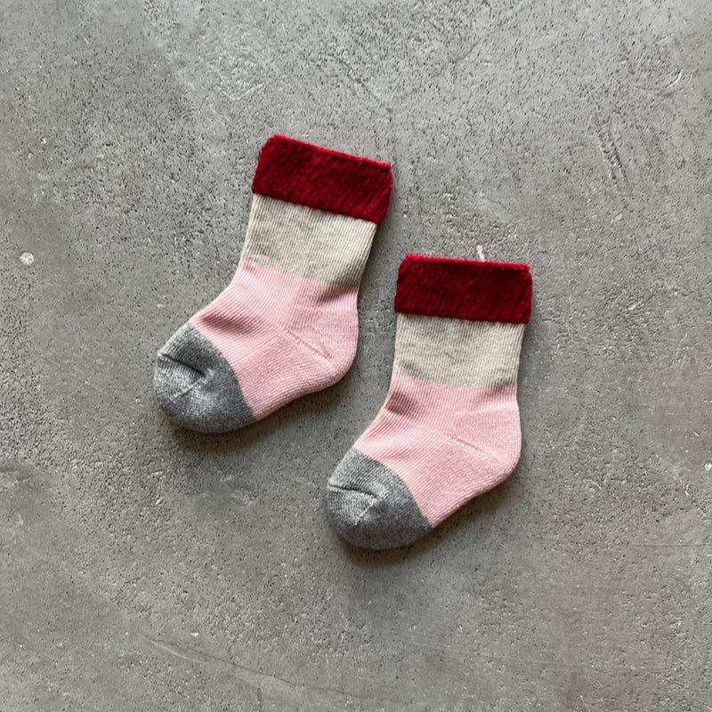 4-8500｜Organic Cotton Pile Sole Socks For Baby