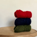 4-4025｜Mohair Wool Cable Pattern Socks