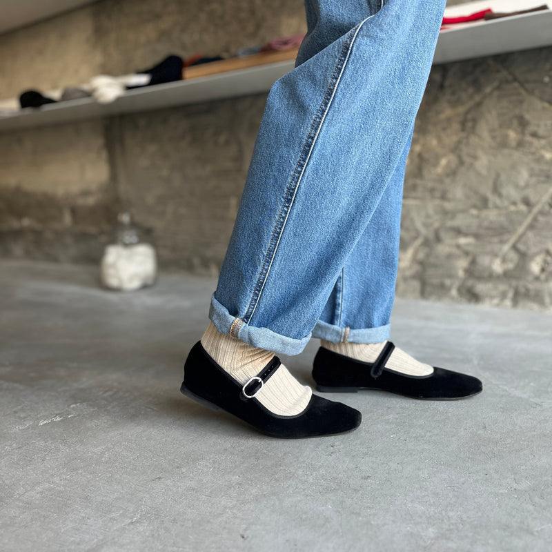 8-0042 | Supima x Yak ribbed socks