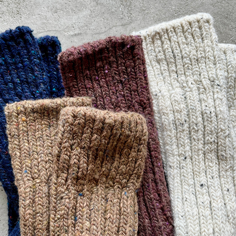 4-4029｜Recycled Wool Organic Cotton Low Gauge Socks