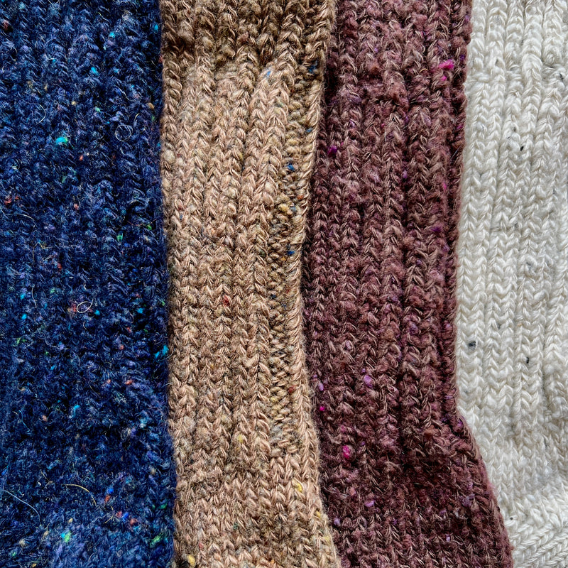 4-4029｜Recycled Wool Organic Cotton Low Gauge Socks