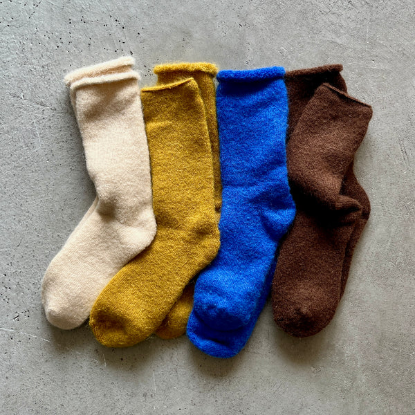 4-4024｜Mohair Wool Pile Socks