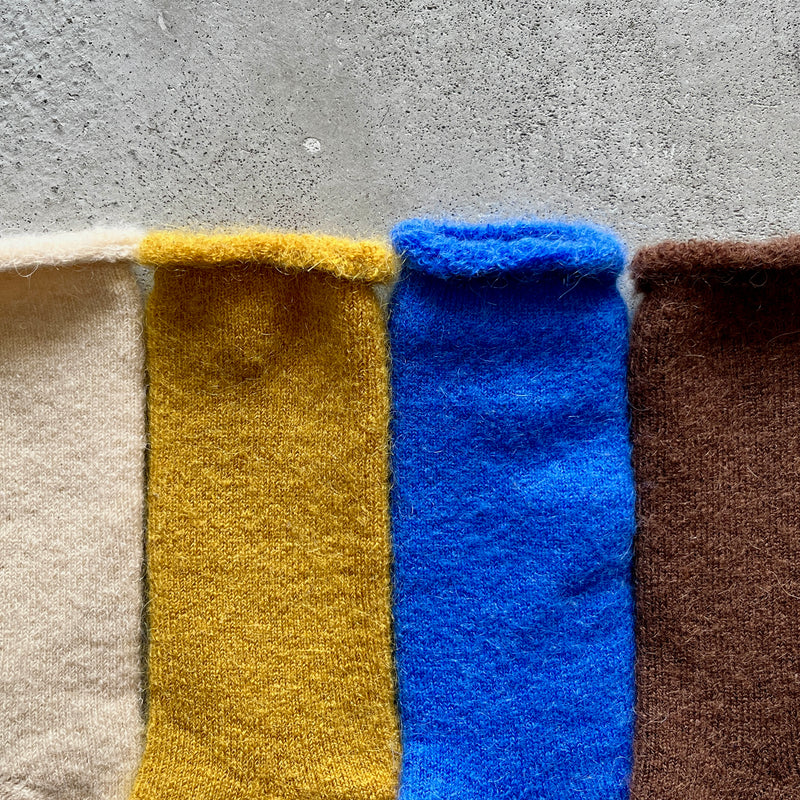 4-4024｜Mohair Wool Pile Socks