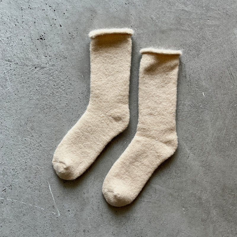 4-4024｜Mohair Wool Pile Socks