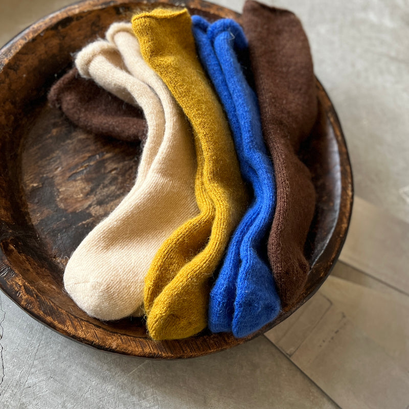 4-4024｜Mohair Wool Pile Socks