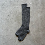 4-4021｜Wool Low Gauge Ribbed Knee Socks