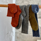 4-4021｜Wool Low Gauge Ribbed Knee Socks