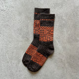 4-4028｜Wool Organic Cotton Snow Pattern Socks