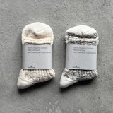 8-0031 | Slub rib socks, ankle length