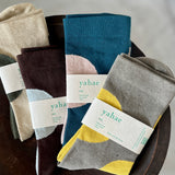 4-4015｜Organic Cotton Rubber Free Asymmetry Dot Socks