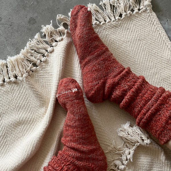 4-1006｜"Garabou" Organic Cotton Slipper Socks (25AW)