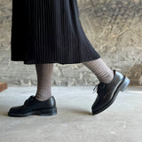 4-4020｜Wool Ribbed Knee Socks