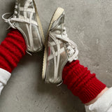 4-4025｜Mohair Wool Cable Pattern Socks