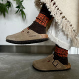 4-4028｜Wool Organic Cotton Snow Pattern Socks