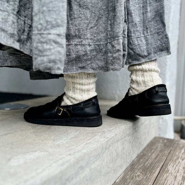 4-4029｜Recycled Wool Organic Cotton Low Gauge Socks