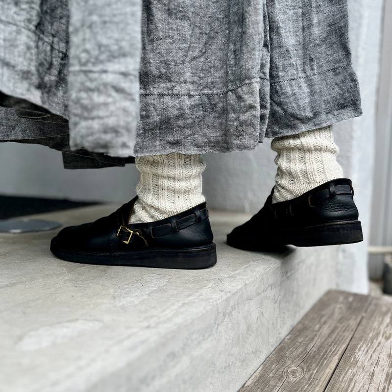4-4029｜Recycled Wool Organic Cotton Low Gauge Socks