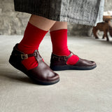 4-4019｜Wool Rubber Free Plain Socks