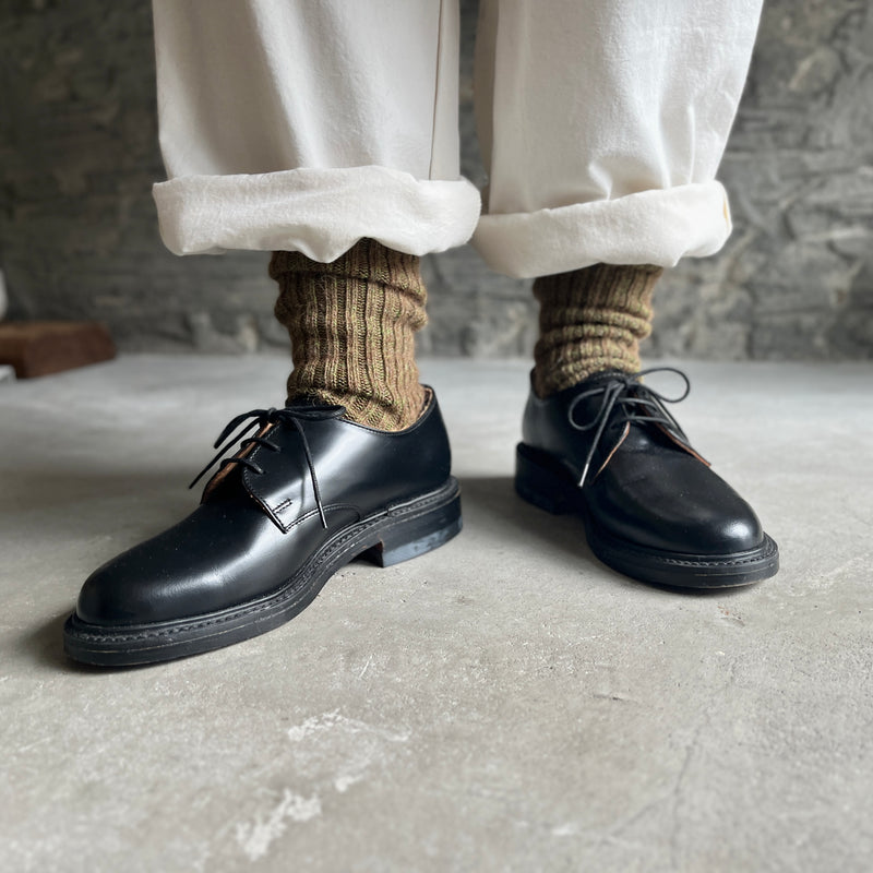 4-4026｜Alpaca Linen Ribbed Socks