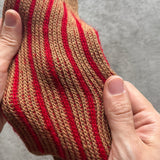 4-4023｜Organic Cotton Mohair Stripes Socks